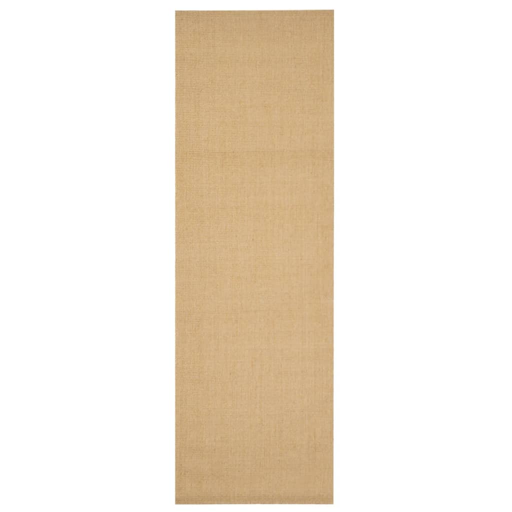 Alfombra de sisal natural 80x250 cm
