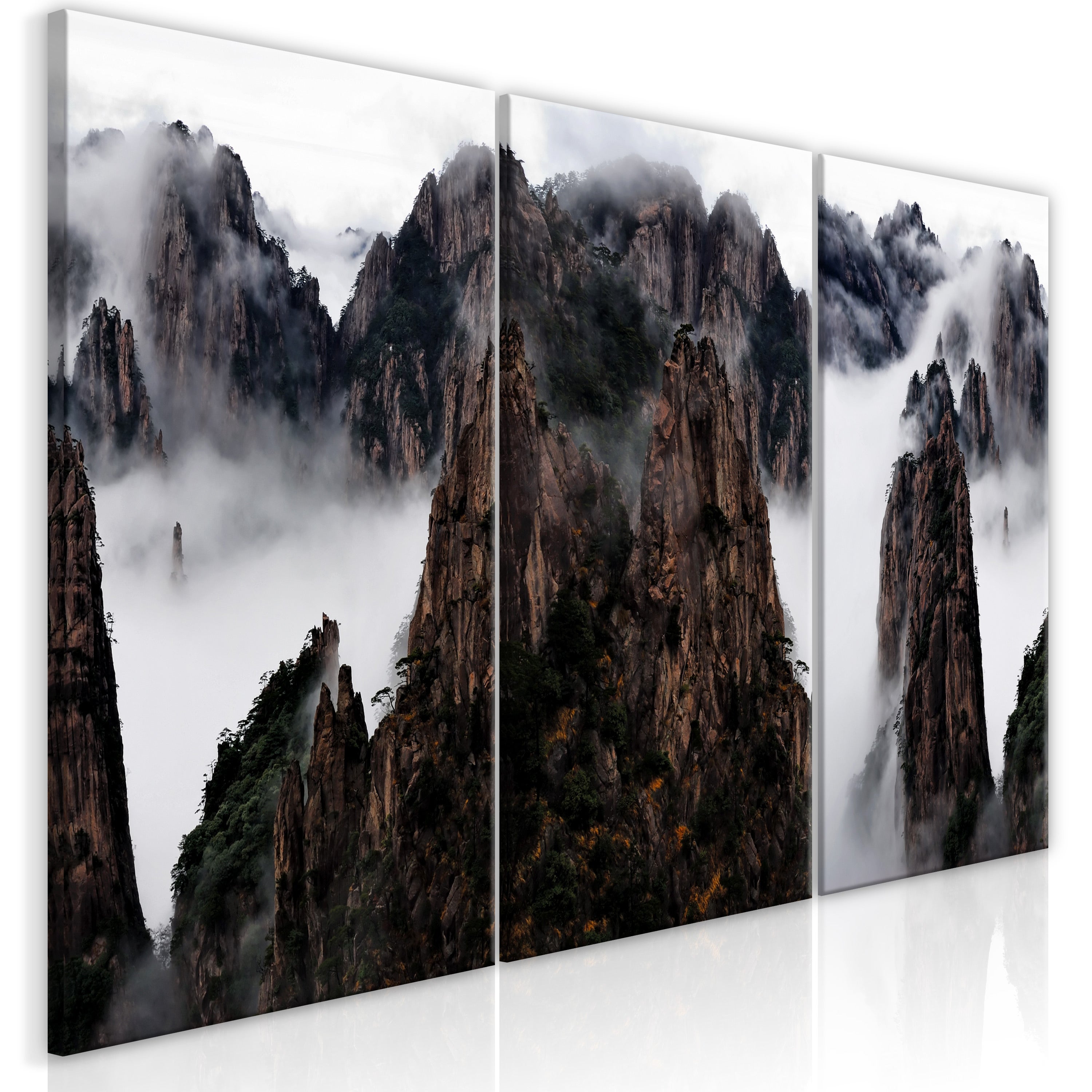 Tableau - Faces of Earth (3 Parts) [120x60] | Leroy Merlin