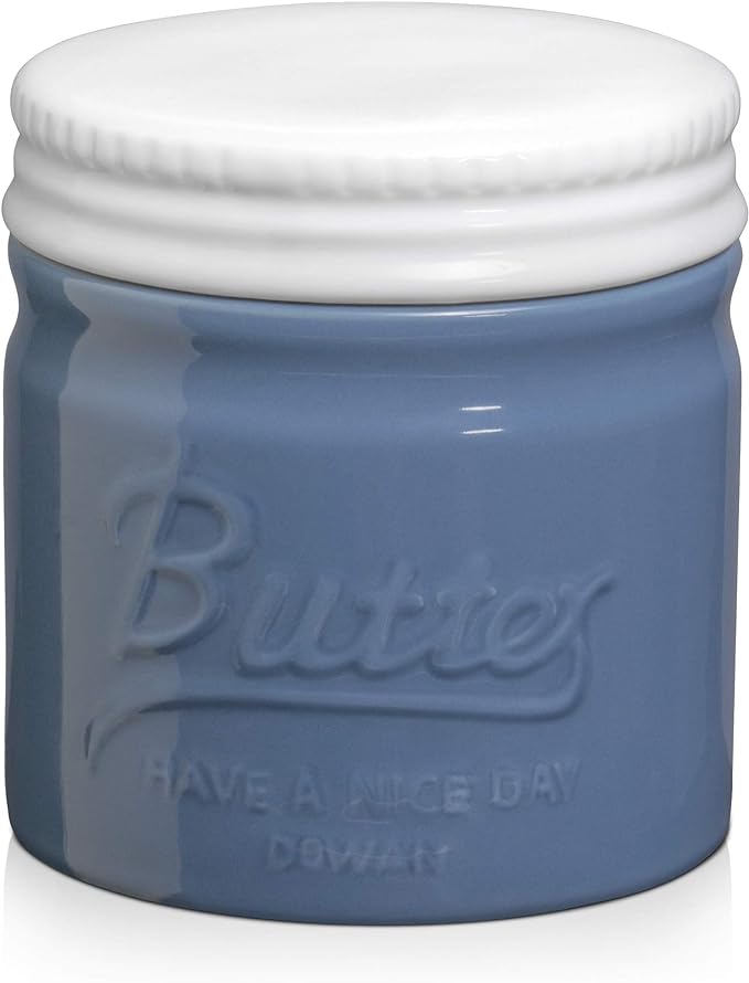 Beurrier En Porcelaine Avec Couvercle - Beurrier Français Rétro Rose Pour Table