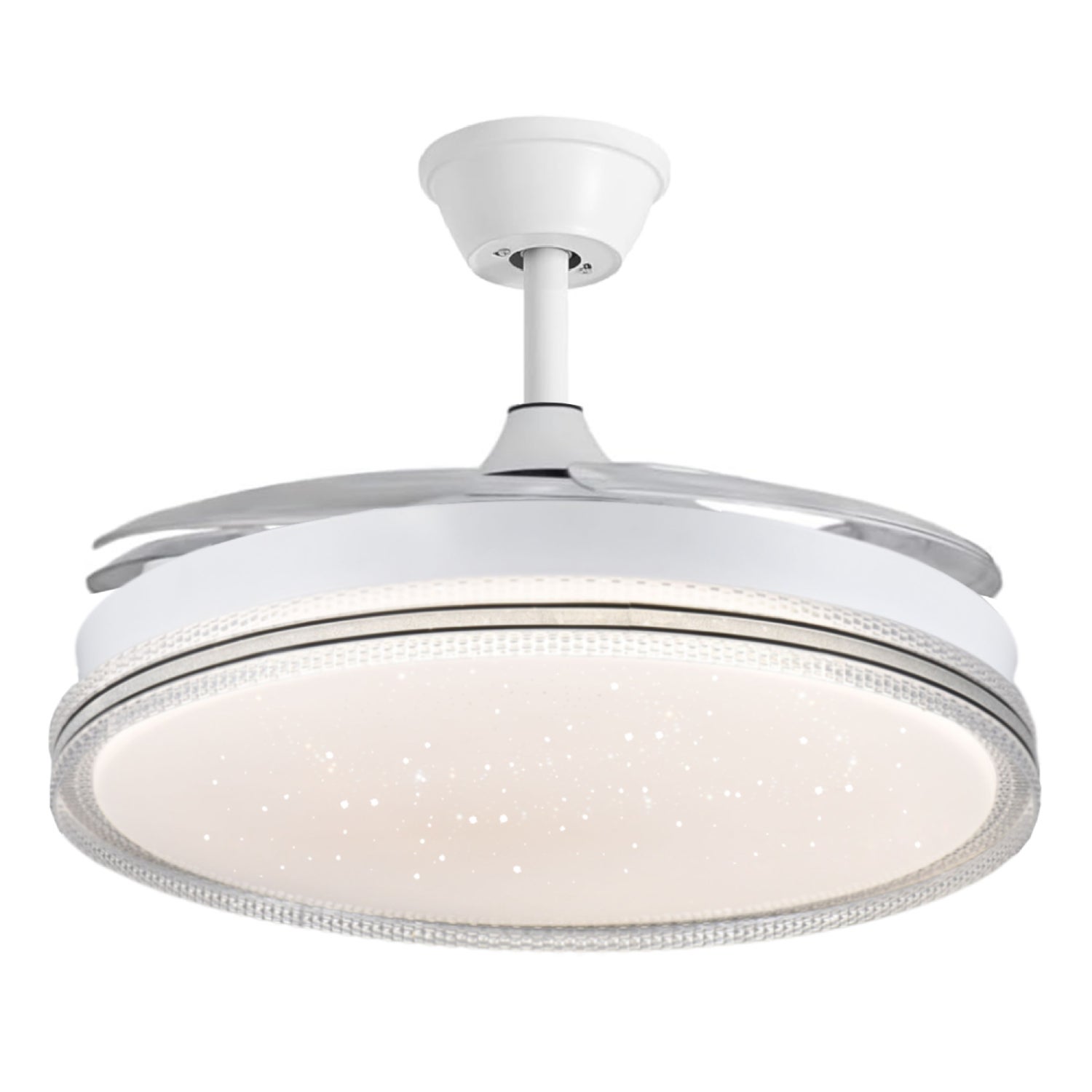 Ventilador de Techo con Luz Cielo Estrellado, Motor DC Silencioso, Iluminación Salón Dormitorio FLMFSD-2005 - 2