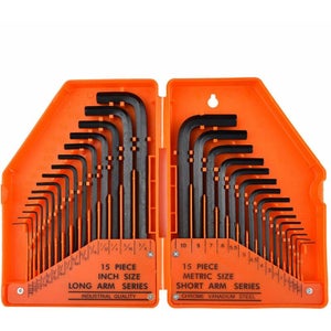 Outils à Main Projahn Hexagonal Angle Plume Clé-Jeu 8-tlg à Six Pans Courte 2,5