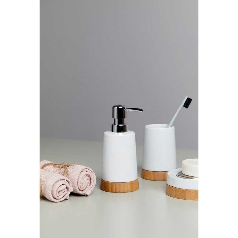 Wenko 17675100 toothbrush cup, Bamboo - ceramic, WENKO - 5