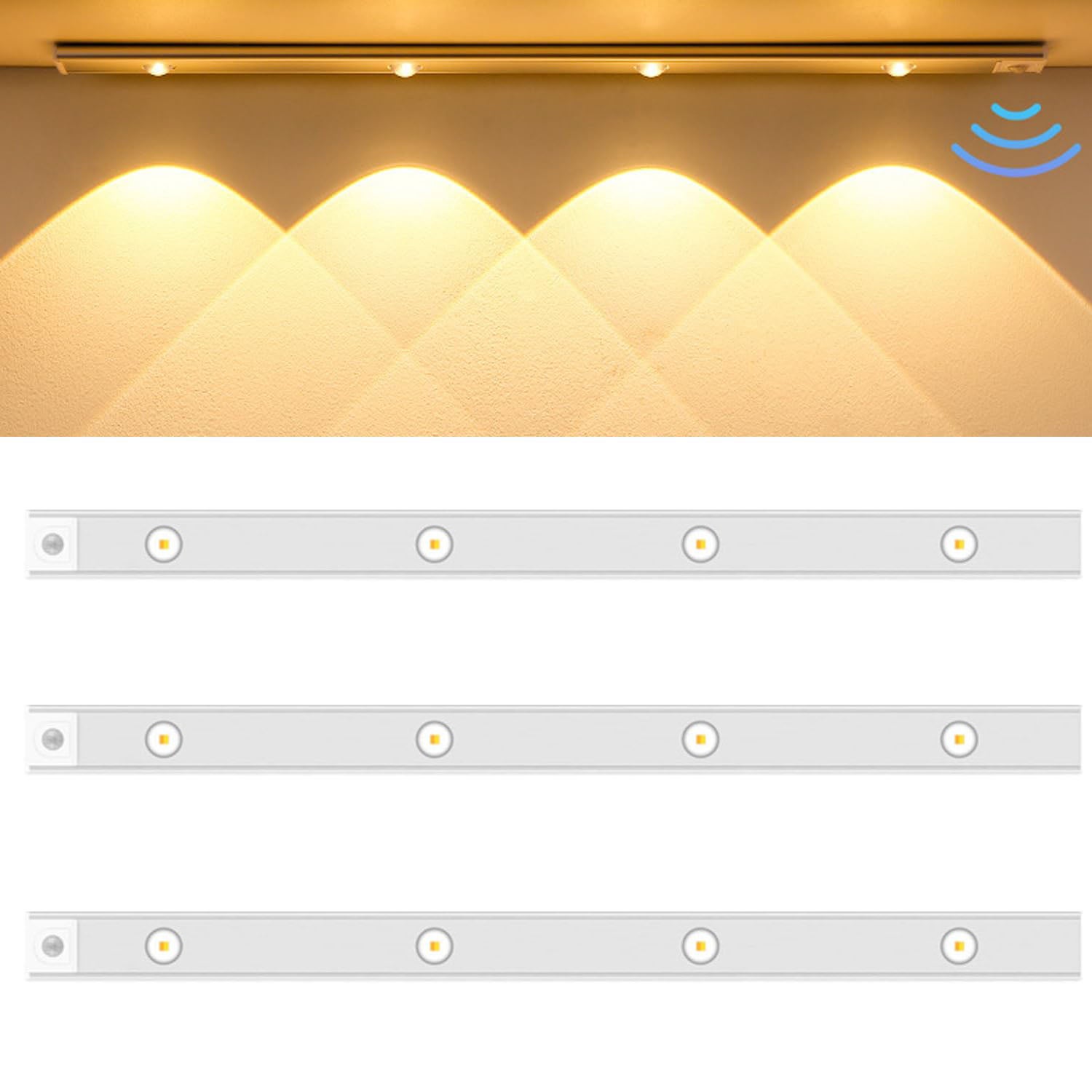 Luci LED Per Armadio Ricaricabili - Con Telecomando, RGB Multicolore, Magnetiche - Illuminazione Interna Senza Fili - Foto 2