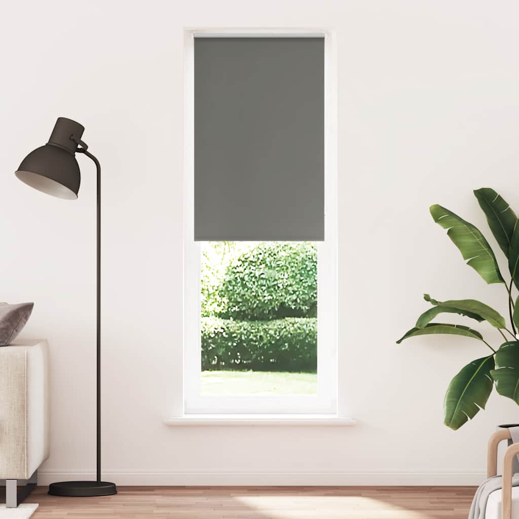 Roleta zaciemniająca szara 70x230 cm Szerokość tkaniny 65,7 cm vidaXL
