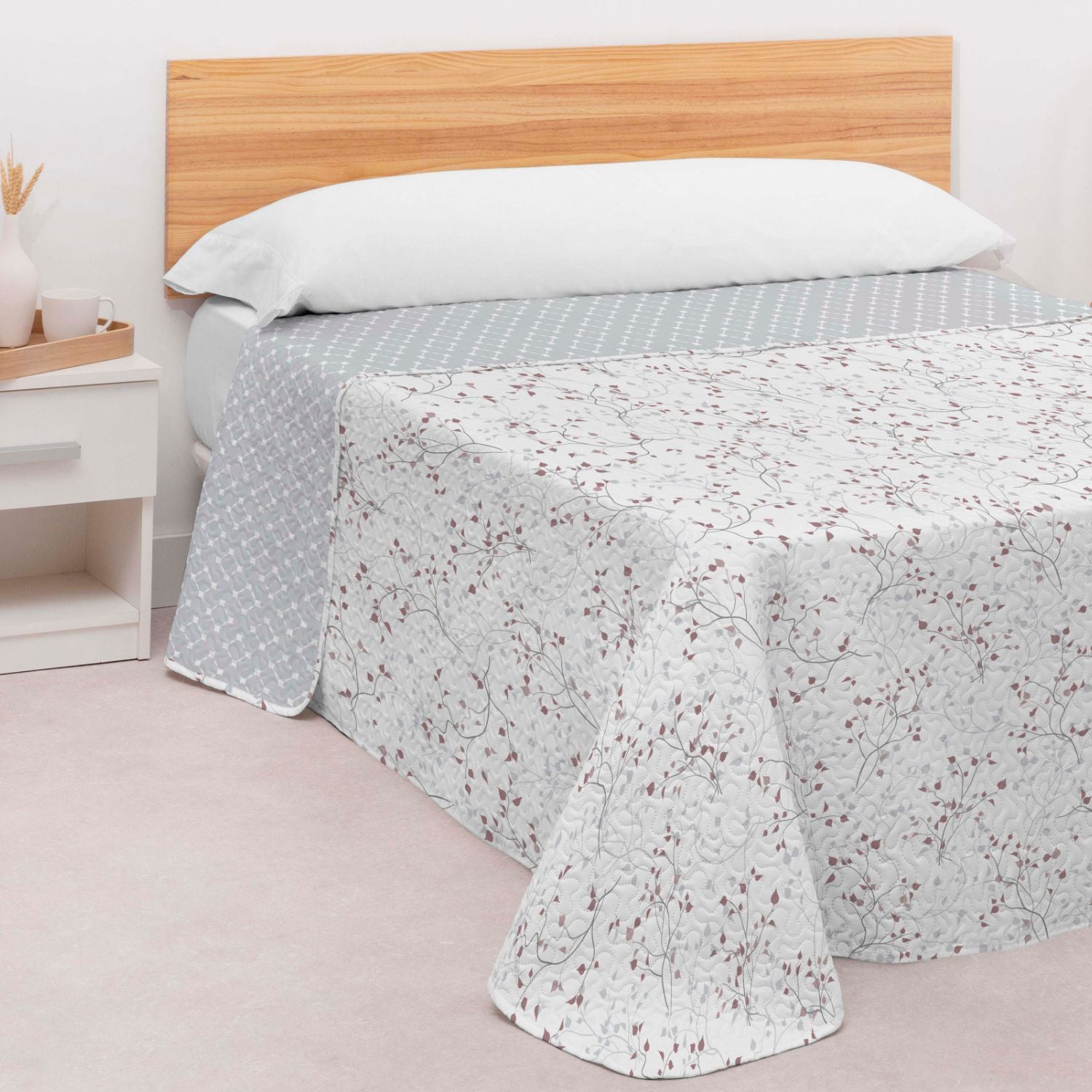 Colcha Bouti Reversible Doble Cara Caris Cama 150cm Donegal Collections - 2