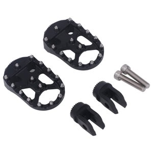 2 Pedali Passeggero Moto Pieghevoli - Alluminio Antiscivolo Rosso Universali - Foto 14