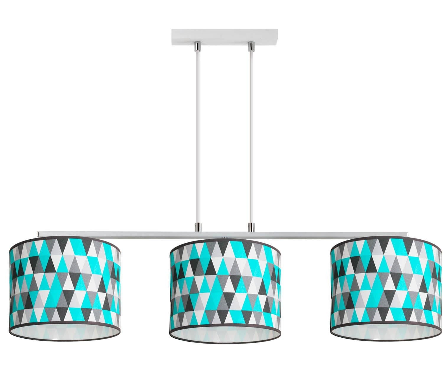 Lampa wisząca Demeter biała multikolor 3xE27x60W wym: 95 x 81 x 20 cm tworzywo sztuczne Lampex