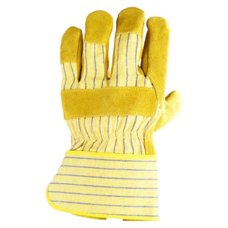 Gants docker croûte vachette jaune, paume renfort fleur +cav - COVERGUARD - 2
