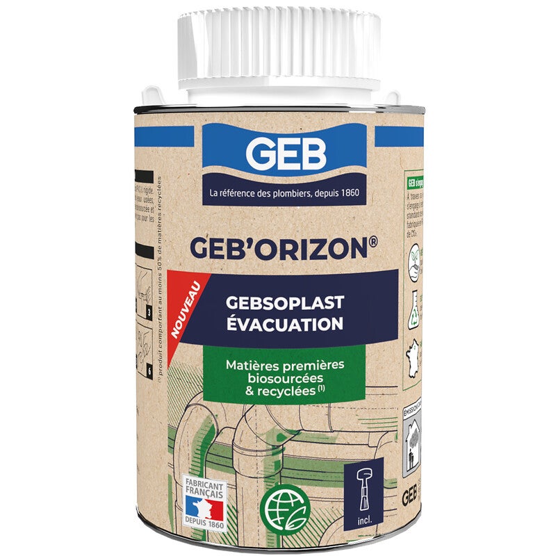 Colle PVC gel évacuation GEB'ORIZON à base de résine biosourcée et ...