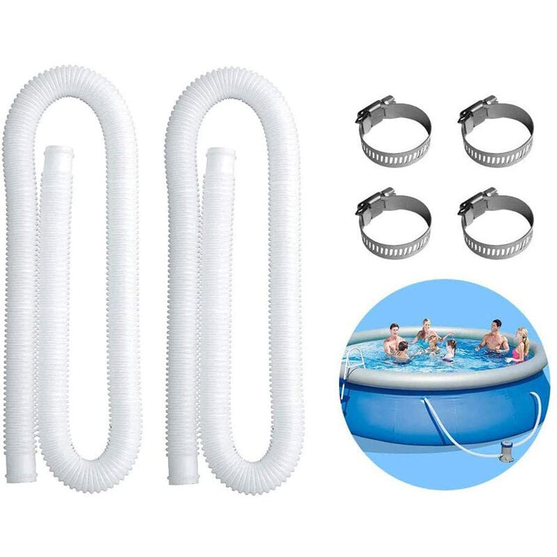 Węże zamienne do nadmuchiwanych basenów Intex do pomp basenowych o pojemności 300/330/530/1000 galonów (opakowanie 2 szt.)