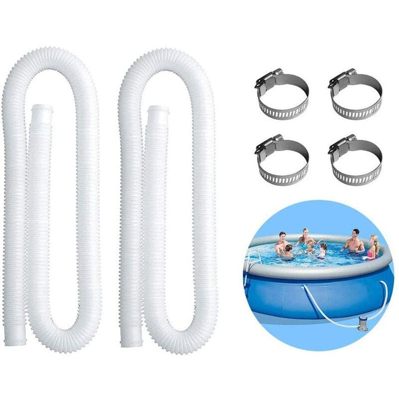 Węże zamienne do nadmuchiwanych basenów Intex do pomp basenowych o pojemności 300/330/530/1000 galonów (opakowanie 2 szt.)