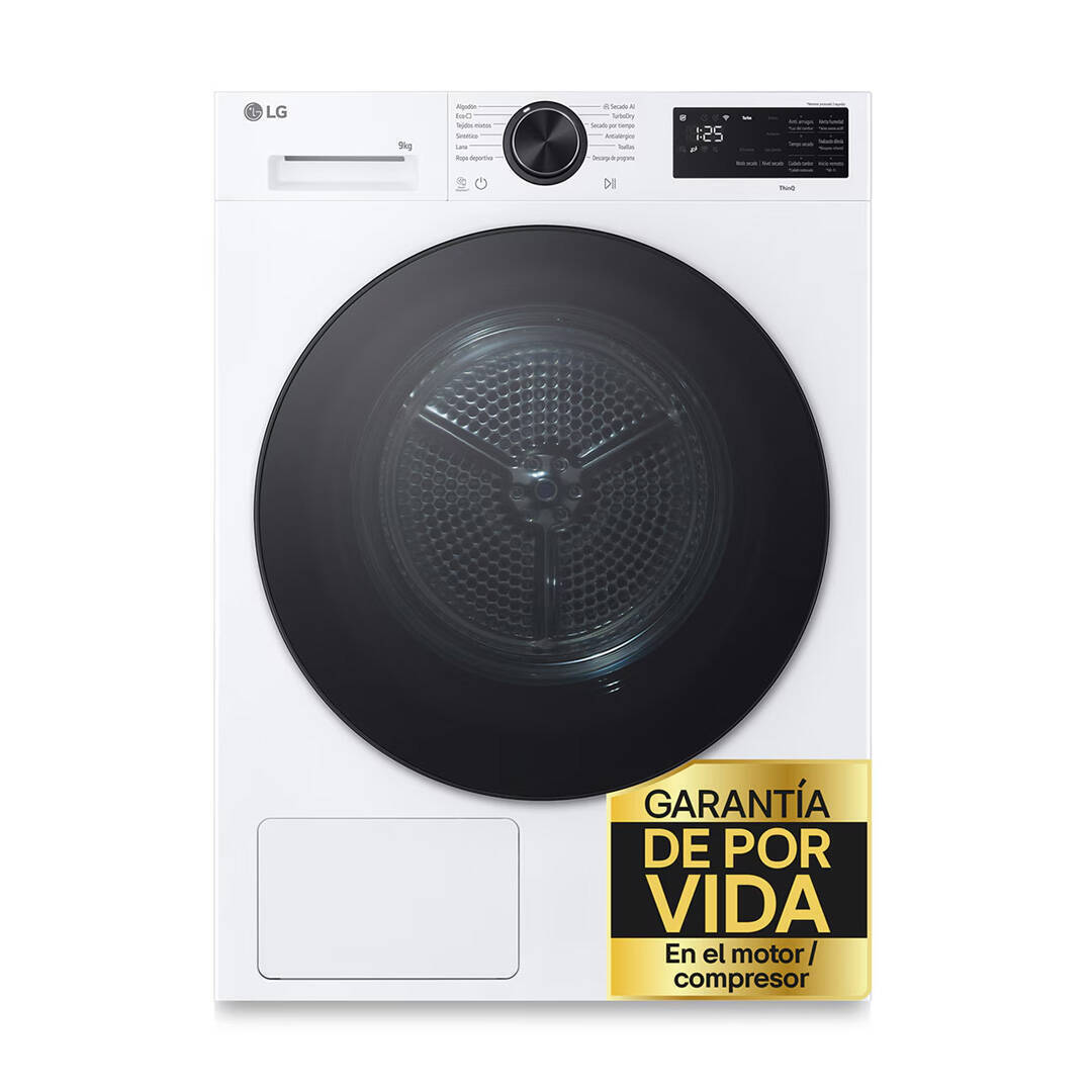 Lg Blanca Secadora Con Inteligencia Artificial 10Kg, C, Con Bomba De Calor Dual Inverter, Serie 500 - Rhx5010tlb - Imagen 2