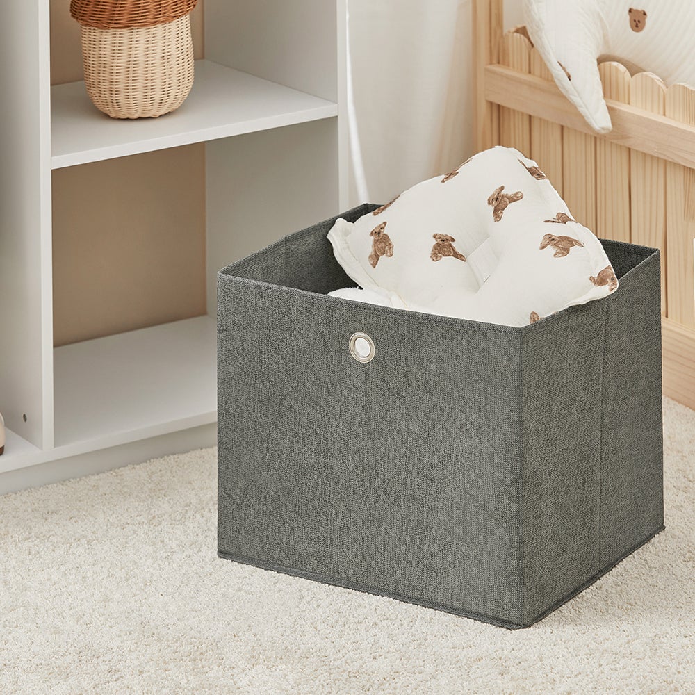 SoBuy Penderie pour Enfants, Garde-robe Enfants, Porte-Manteau avec 3 étagères, 1 panier et 3 crochets, Blanc, KMB40-W - 5