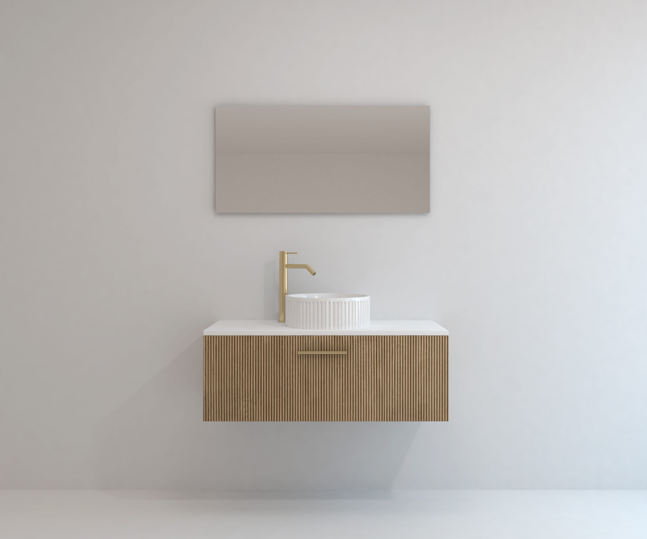 Ensemble de meubles de salle de bain Avantarea VENCE, Alcatraz, 100 cm + vasque - 4
