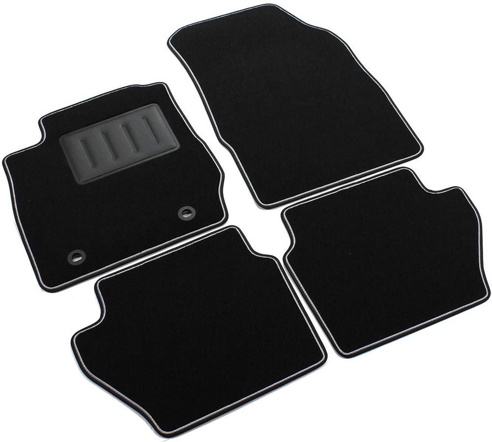 Tappetino Auto SOLO LATO GUIDA 1pz compatibile con Ford Fiesta Mk8 2017-2025 | 1 tappeto su misura in moquette, bandiera Italia