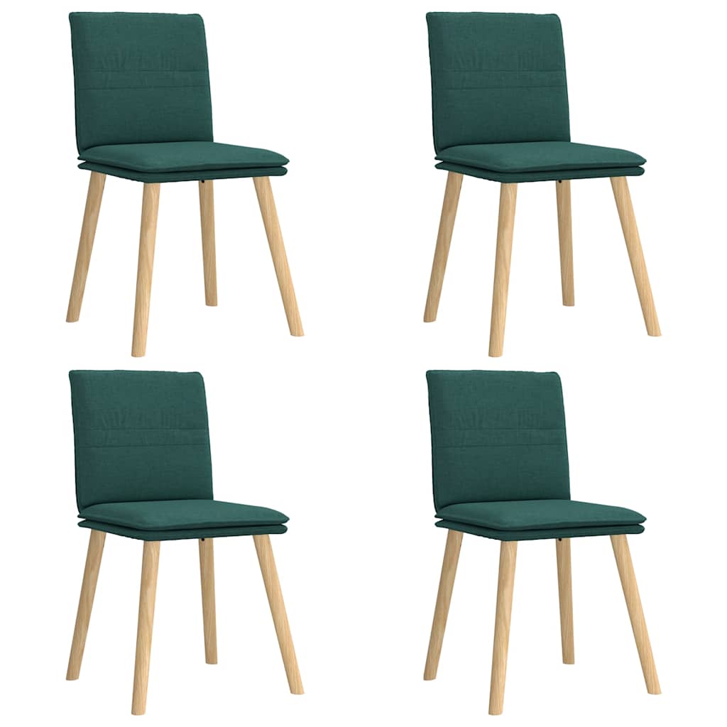 Lot de 4 chaises salle à manger, design rembourré dossier, assise