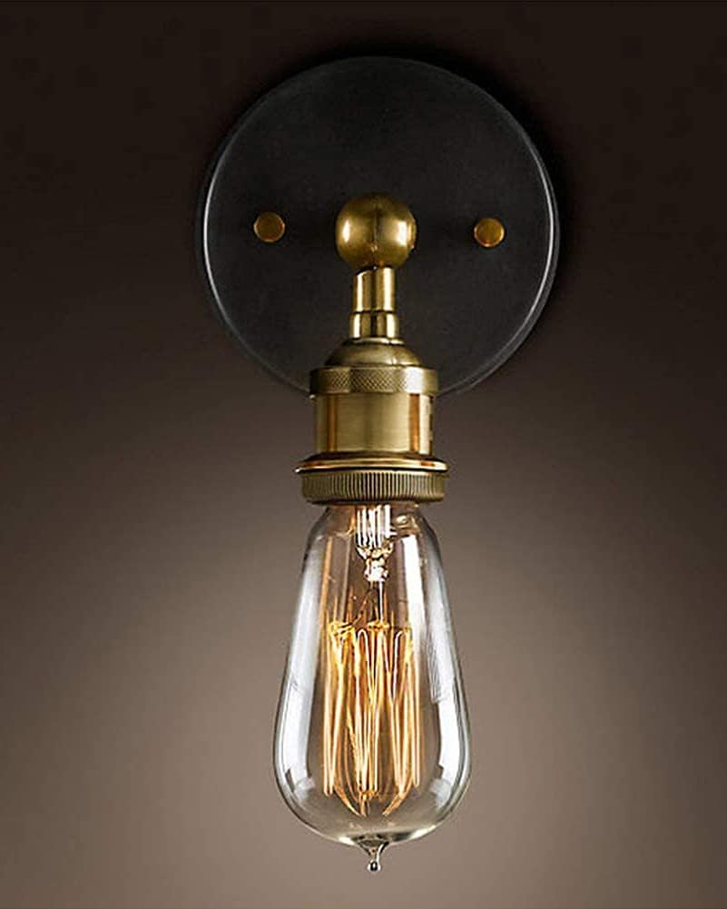 Kinkiet przemysłowy z regulowanym przegubem, vintage'owa lampa ścienna E27 Edison do przedpokoju, sypialni, kuchni, kawiarni