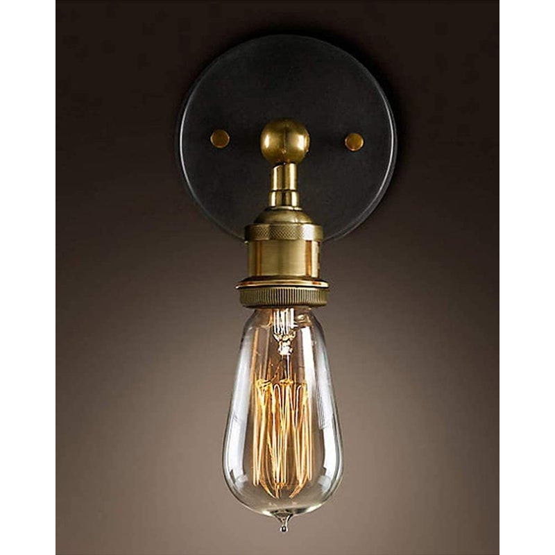 Kinkiet przemysłowy z regulowanym przegubem, vintage'owa lampa ścienna E27 Edison do przedpokoju, sypialni, kuchni, kawiarni