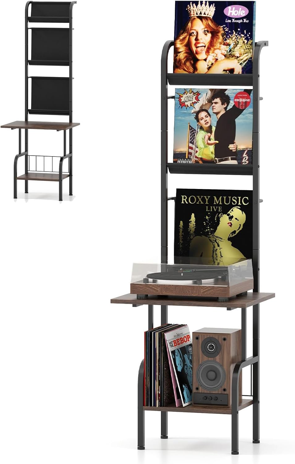 Way Basics Soporte Para Tocadiscos De Vinilo (se Adapta A Discos LP De