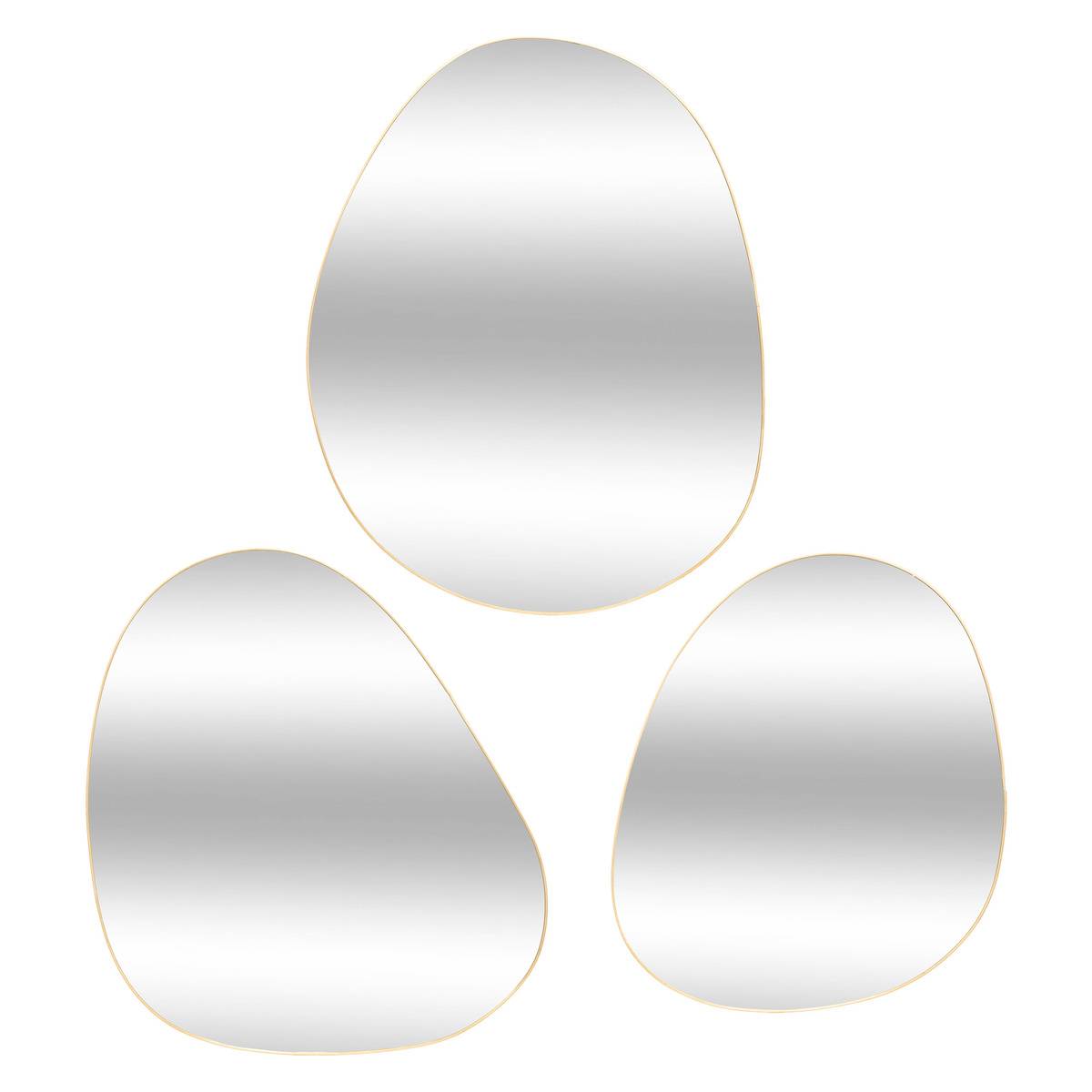 Set Di 3 Specchi In Rattan Atmosphera - Modello Sole, Diametro 28cm, Per Interni - Foto 2