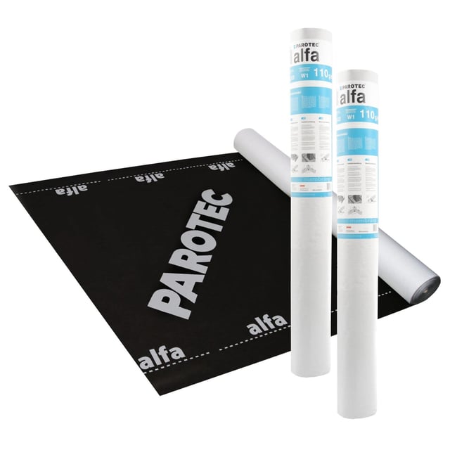 Ecran de sous-toiture respirant PAROTEC ALFA 110, 50m x 1.5m, 110g/m²