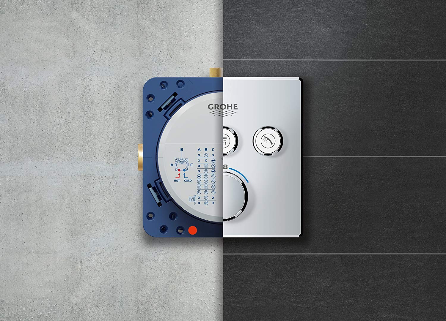 GROHE - Corps d'encastrement universel Rapido Smartbox 1/2 - 5