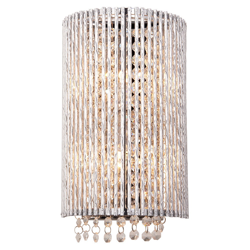 Kinkiet GALINA chromowany 2xG9x15W kryształ wym:32,5x19x10,1cm IP20 Endon