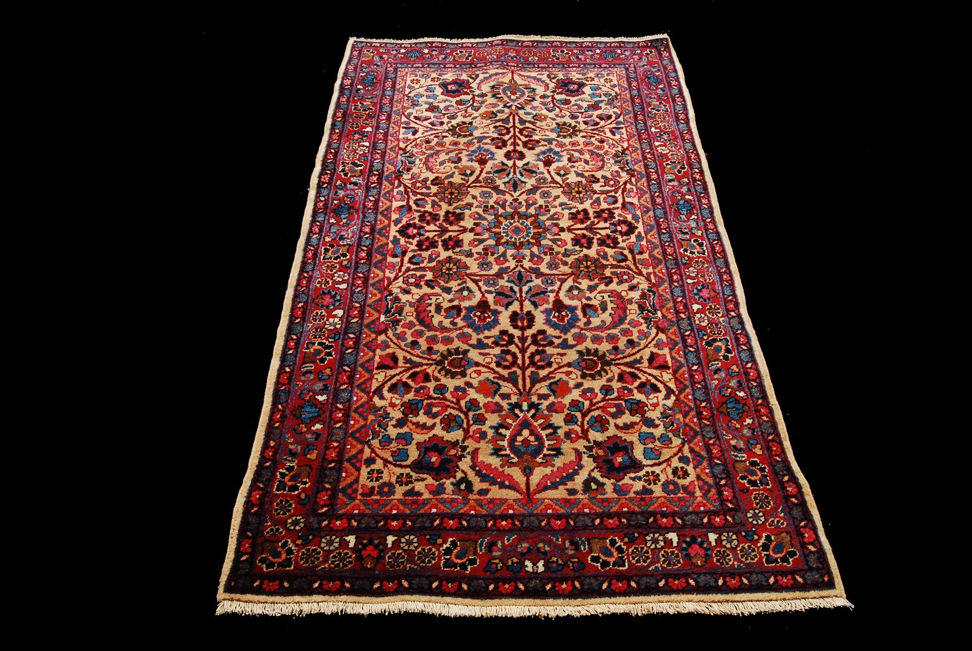 Oryginalny ręcznie tkany dywan orientalny, wymiary: 180x102 cm z certyfikatem autentyczności