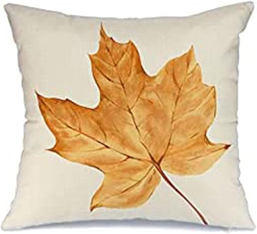 Federe Per Cuscini Autunnali Haugo: Set Da 4, 45x45 Cm, Lino, Stile Fattoria