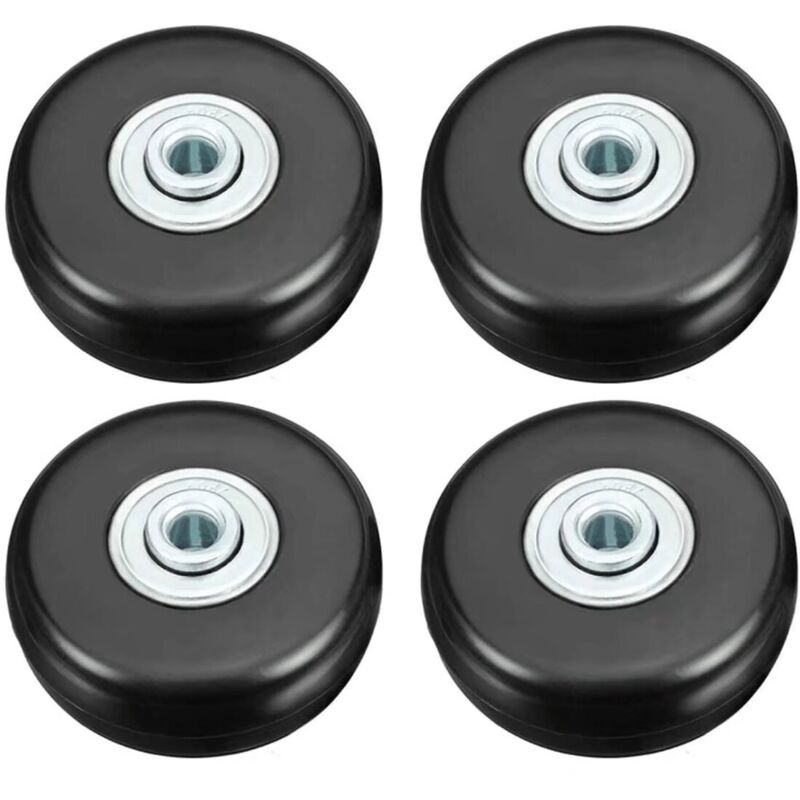 Roată de valiză, Înlocuitor de valiză, Roată de cărucior pentru repararea valizelor, 50 mm, Cauciuc tocit, Univer, Pivotantă, Înlocuitor de roată