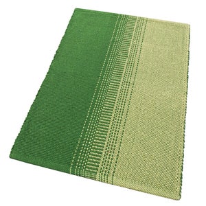 Alfombra De Baño Cocina 55X240 Cm Algodón Suave Puro Absorbente Lavable Tejidas A Mano Color Degradado Azul | Leroy Merlin