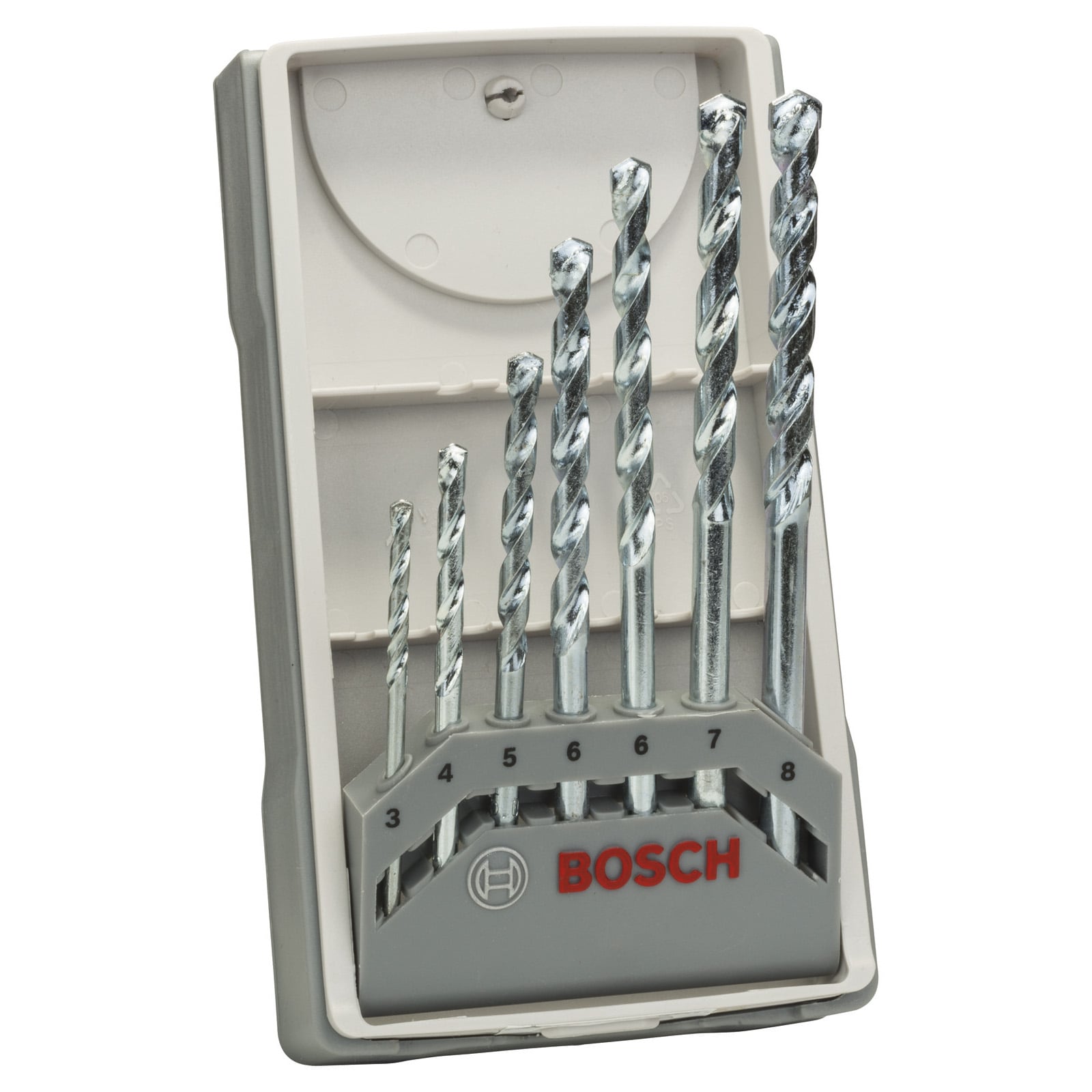 Zestaw wierteł do kamienia Bosch CYL-1, 7 sztuk, 3, 4, 5, 6, 6, 7, 8 mm - 2607017079 - 2