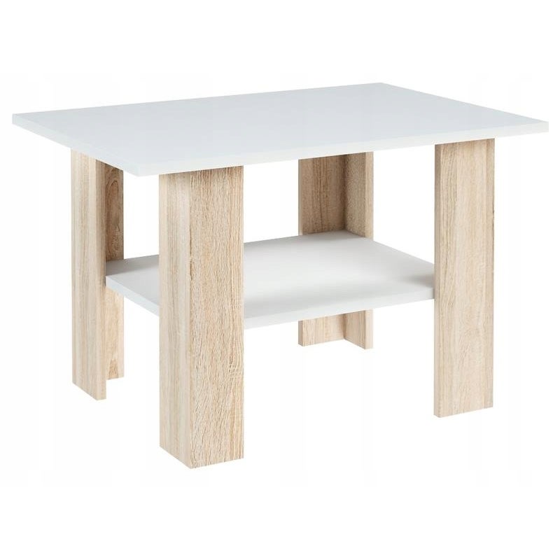 Ława stolik kawowy Ł1 BIAŁY-SONOMA z półką