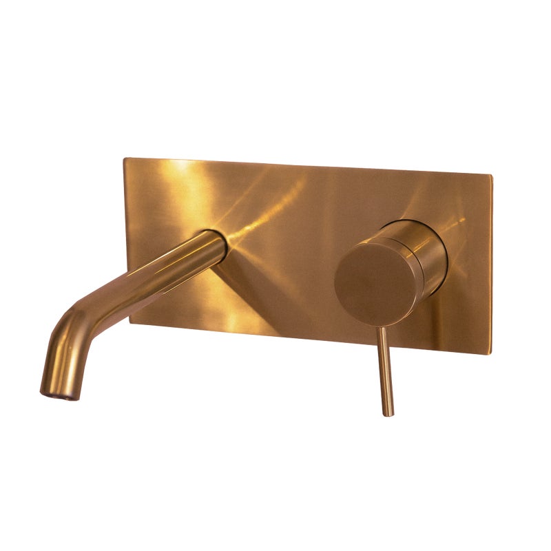 Envol bateria umywalkowa podtynkowa z szczotkowanego miedzi