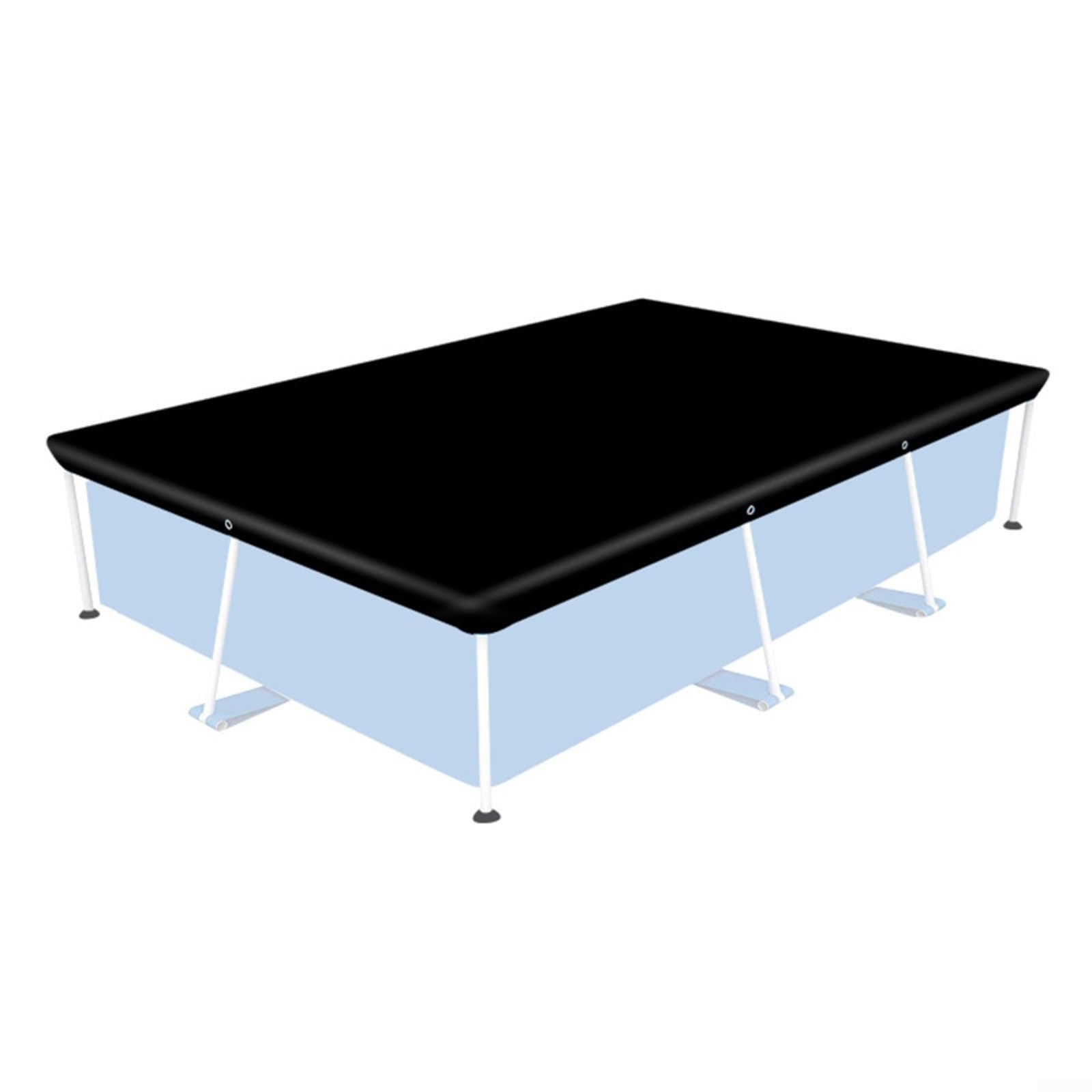 Bâche De Piscine Rectangulaire En Oxford 210D – Protection UV, Imperméable, 400 X 211 Cm, Noire