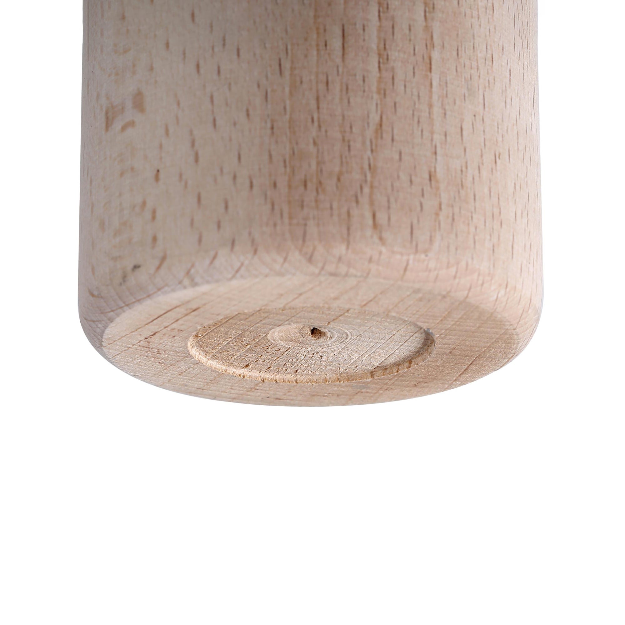 Pied de meuble cylindrique | Style fonctionnel | En hêtre | Finition brute | Mesures 65*65*80mm | Hauteur : 8 cm | Installation facile | 1 unité - 8