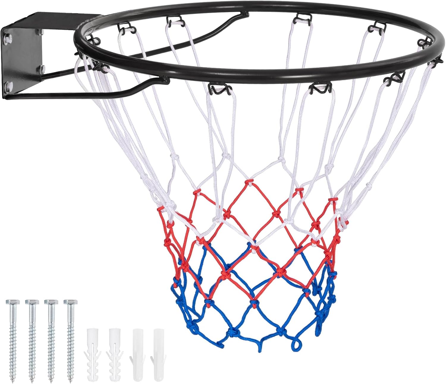SPORTNOW Panier de Basket Mural, Panier Basket, avec Panneau incassable, Cerceau en Acier et Filet indéchirable, vis de Montage et clé, pour extérieur, Noir, Transparent, Orange SPORTNOW Panier de Basket Mural, Panier Basket, avec Panneau incassable, Cerceau en Acier et Filet indéchirable, vis de Montage et clé, pour extérieur, Noir, Transparent, Orange