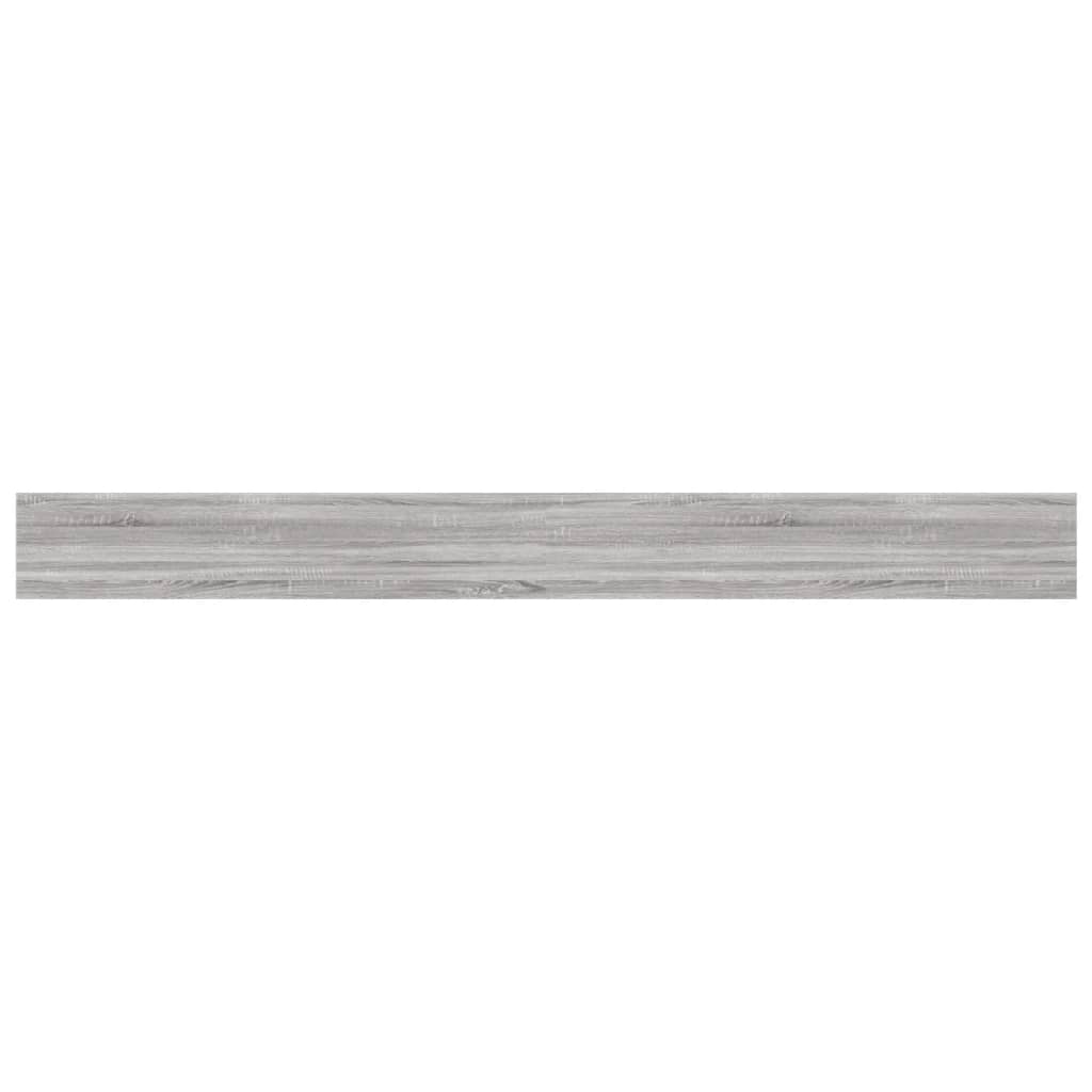 vidaXL Étagères murales 4 pcs sonoma gris 100x10x1,5cm bois ingénierie - 6