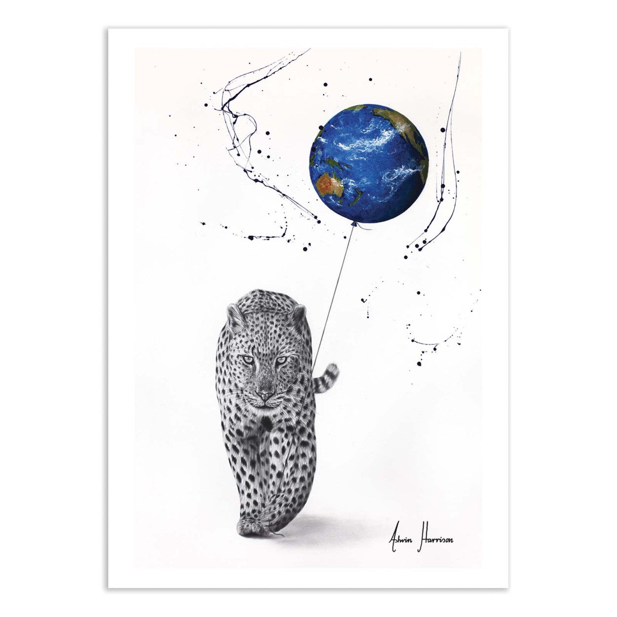 Art-poster - a leopard's world - ashvin harrison - 50 x 70 cm