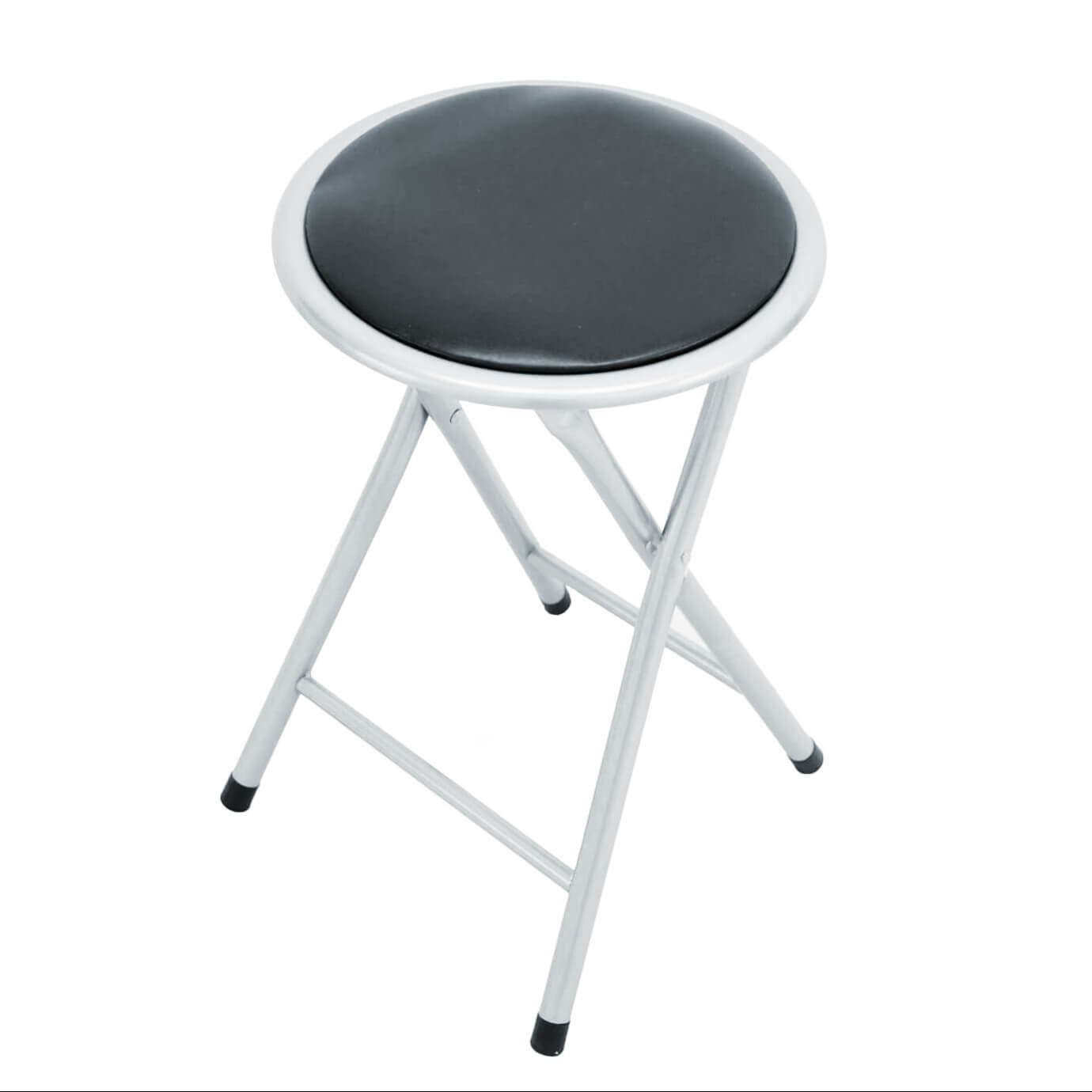 Tabouret Pliant En Mélèze Massif - Assise 40x30 Cm, Hauteur 42 Cm, Capacité 90 Kg, Pour Camping/pêche - 4