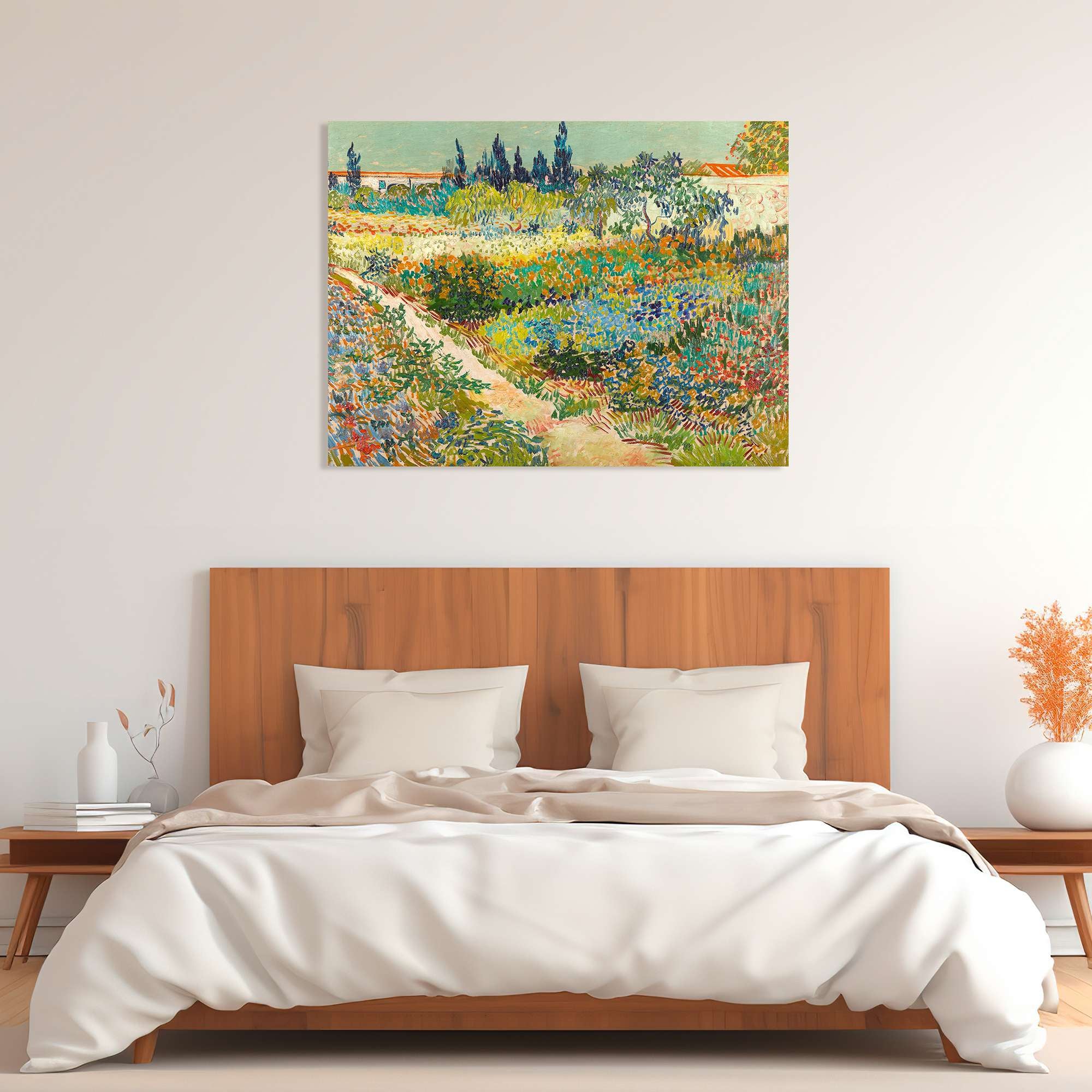 Tableau de Vincent van Gogh, Jardin à Arles - 70x50 cm - 3