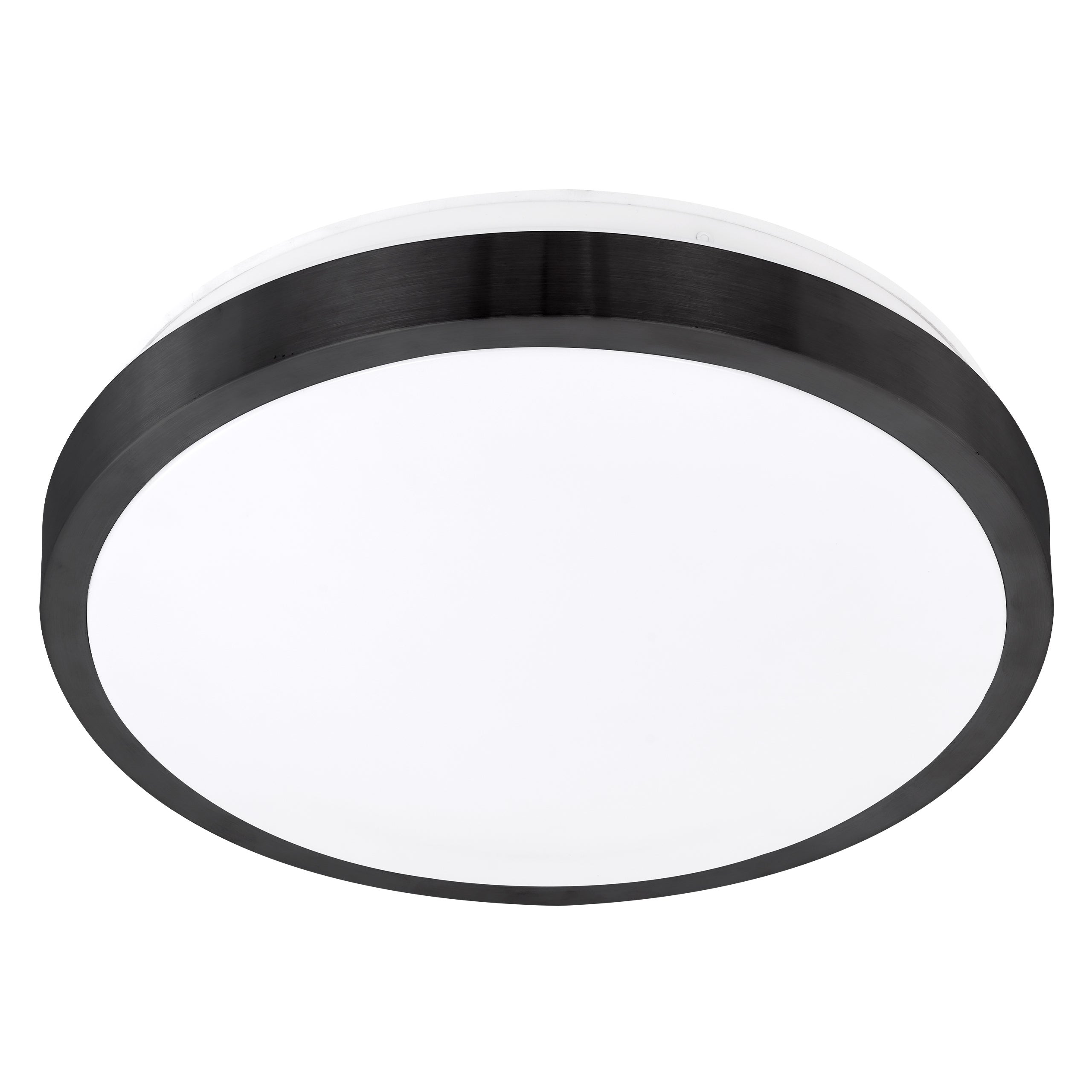 Plafon sufitowy LED 2x E27 Solen 33cm IP44 czujnik ruchu DIP natynkowy okrągły czarny lampa MasterLED