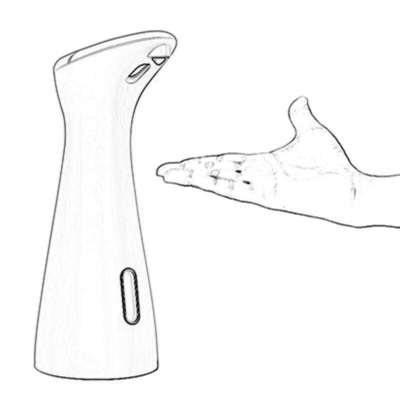 Distributeur de savon à capteur automatique, lavage de téléphone portable électrique à domicile intelligent, texture noire - 4