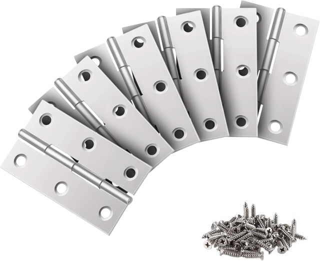 24 bisagras de acero inoxidable de 44 mm para puertas y cajones.