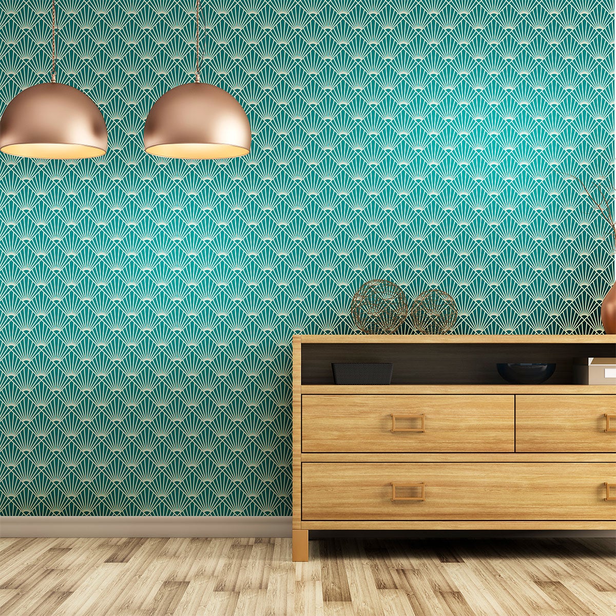 Vinilo papel pintado escandinavo aurinko - adhesivo de pared - revestimiento sticker mural decorativo - 50x50cm