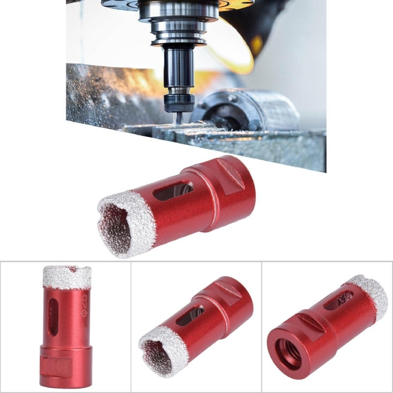 Scie cloche diamantée M14 pour meuleuse d'angle, pour marbre, carrelage et céramique, 25 mm - 4