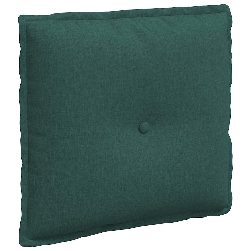 Coussin de Dos Vert foncé 50 x 19 x 45 cm tissu vidaXL - 2
