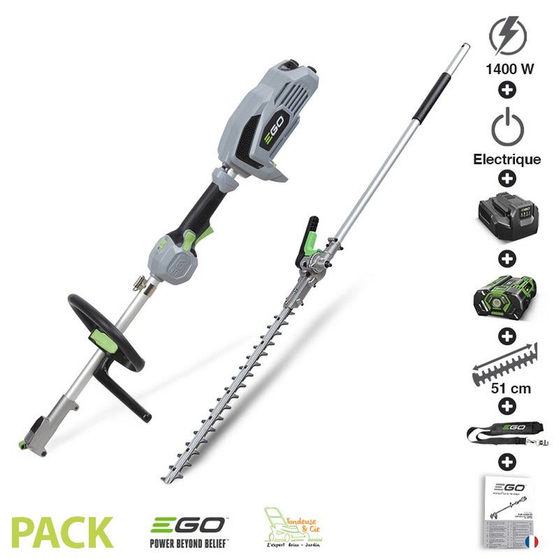 Pack taille haie sur perche à batterie et chargeur inclus Ego Power — free download