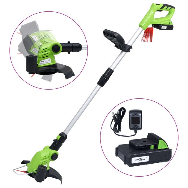 Akumulatorowa podkaszarka 20 V 1500 mAh z akumulatorem, podkaszarka i krawędziarka, regulowana