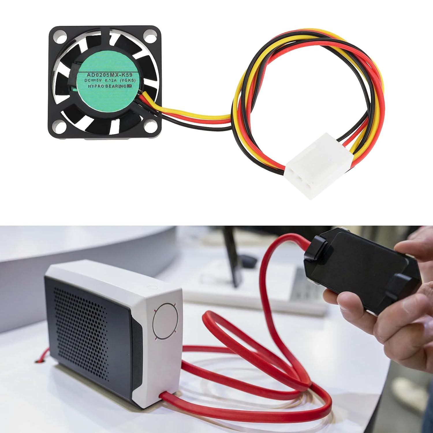 Micro Ventilateur de Refroidissement 3‐Pin DC 5 v 25x25x6 mm Compatible ...
